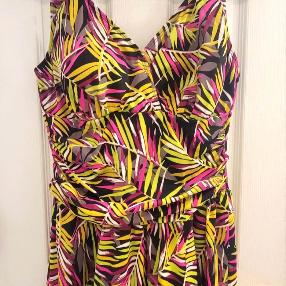 d&Co Beach Swim Dress Sz 14 - Picture 9 of 9